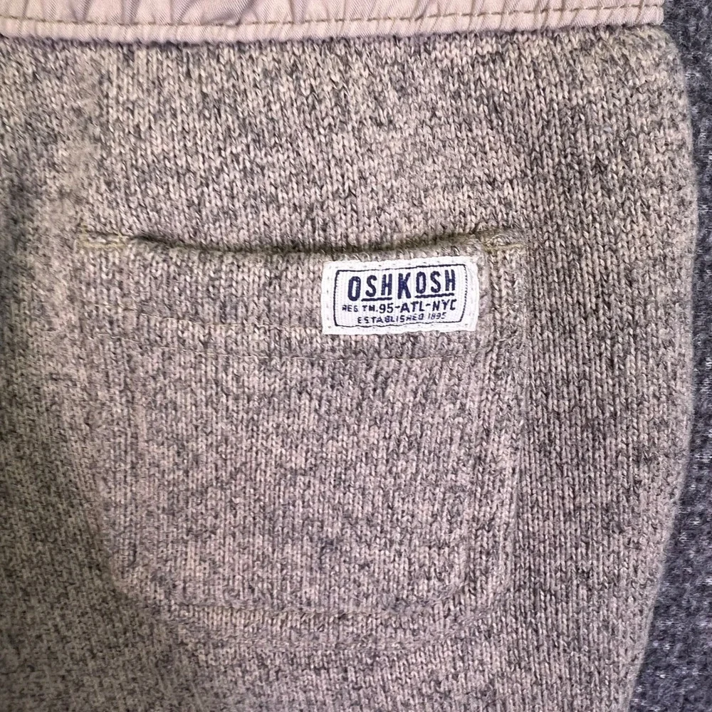 OshKosh Jogger Pants Toddler 3T Fleece Lined Casual‎ Winter Sweater Knit 19x14.5